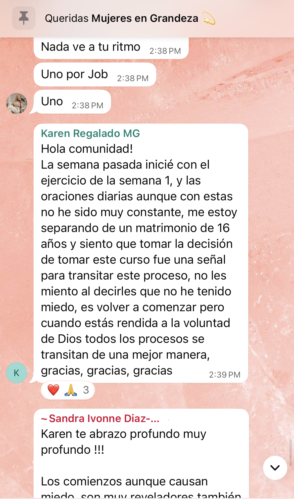 Testimonio de alumna